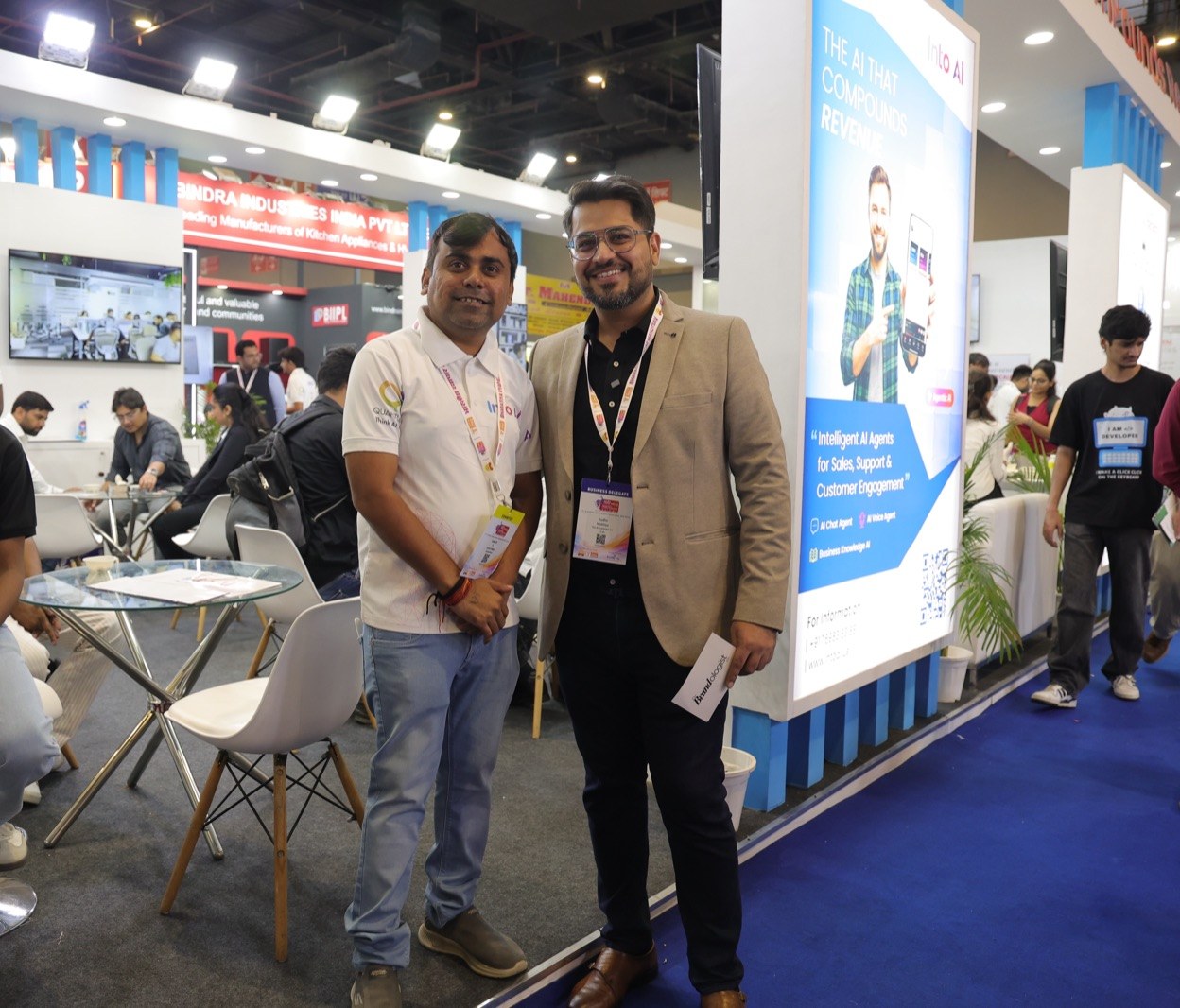 The BVM 2026 exhibition hall at Bharat Mandapam